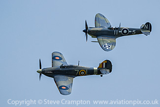 Hawker Sea Hurricane and Supermarine Seafire