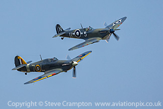 Hawker Sea Hurricane and Supermarine Seafire