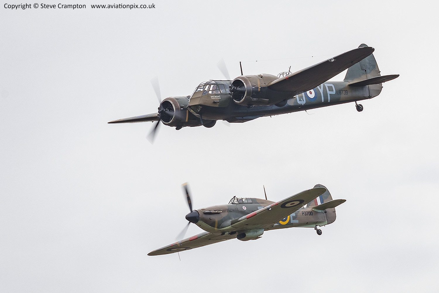 Blenheim and Hurricane