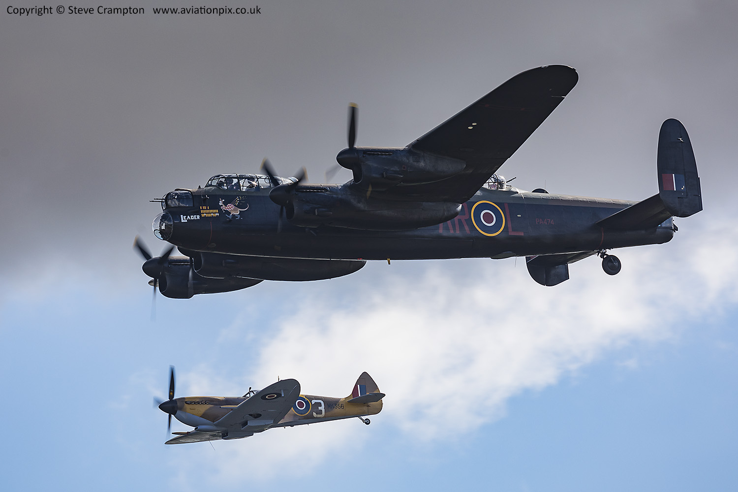 BBMF Spitfire and Lancaster
