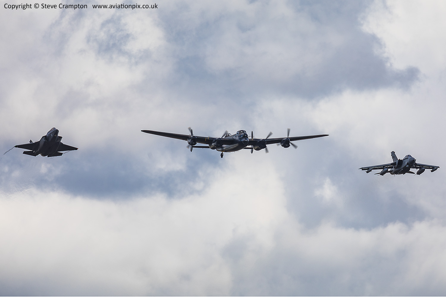 Dambusters Tribute, Lancaster, Tornado and F-35 Lightning II
