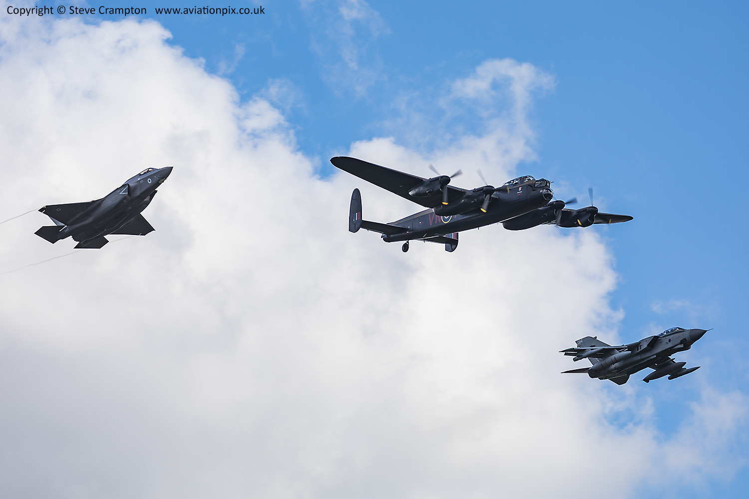 Dambusters Tribute, Lancaster, Tornado and F-35 Lightning II