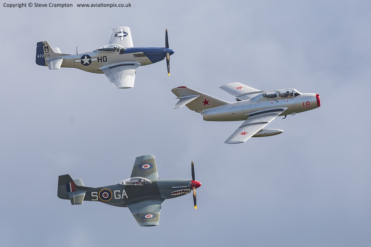 Mig 15 and Mustangs